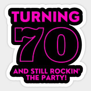 Funny 70th Birthday Quote Grandfather Birthday, Uncle Birthday Sticker